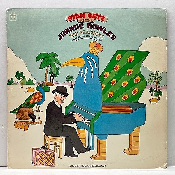レコードメイン画像：Cut無し!良好!【w/ STAN GETZ】USオリジナル JIMMIE ROWLES The Peacocks ('77 Columbia) ロウルズの味わい深い歌唱も愉しめる隠れ名盤