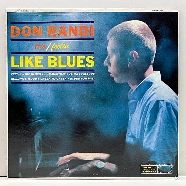 レコードメイン画像：USオリジナル MONO 楕円ラベ 深溝 DON RANDI TRIO Feelin' Like Blues (World Pacific WP-1297) ドン・ランディ 初リーダー作 ピアノトリオ