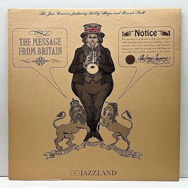 レコードメイン画像：極美品!! MONO USオリジナル The Jazz Couriers = RONNIE SCOTT And TUBBY HAYES ／ The Message From Britain = The Last Word 米モノラル