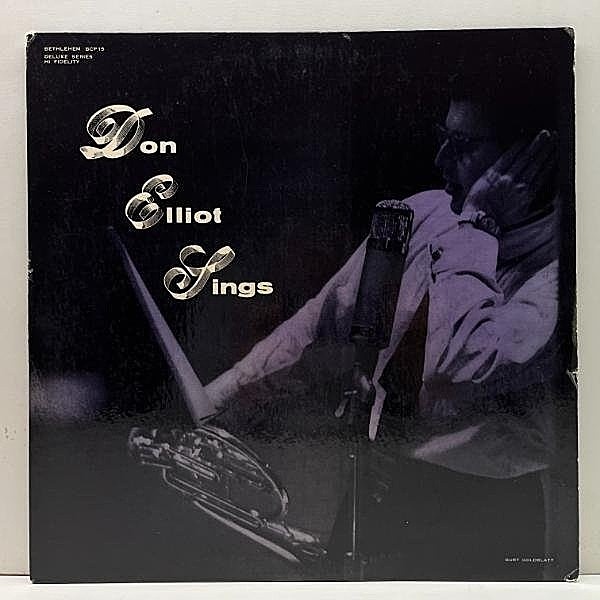 レコードメイン画像：USオリジナル FLAT MONO 初版リーフ 深溝 DON ELLIOT Sings ('55 Bethlehem) w/ Hal McKusick, Barry Galbraith, Milt Hinton ほか