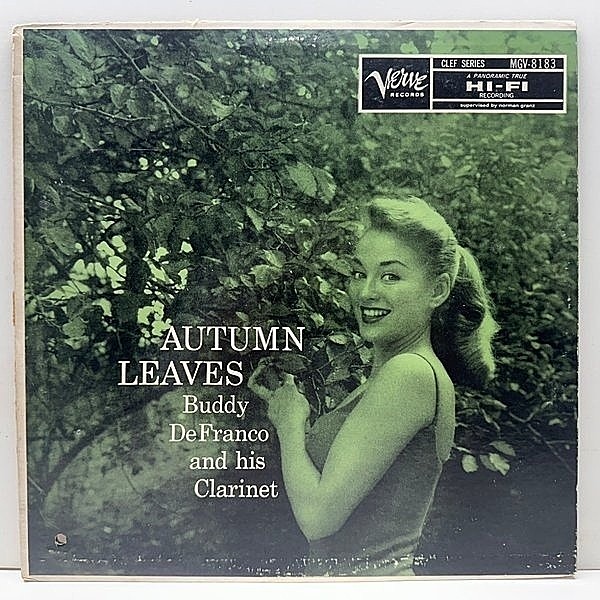 レコードメイン画像：良好盤!! MONO 黄トランペッター 深溝 BUDDY DeFRANCO Autumn Leaves ('58 Verve) w/ SONNY CLARK TRIO 枯葉 人気ジャケ The Artistry Of