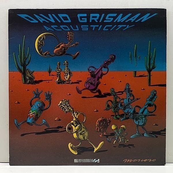 レコードメイン画像：【w/Hal Blaine 洗練プログレッシヴ・ブルーグラス】美盤!! USオリジ SLM刻印 DAVID GRISMAN Acousticity (Zebra Acoustic) GRATEFUL DEAD