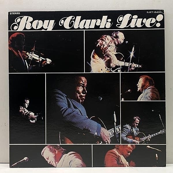 レコードメイン画像：超絶高速テケテケギター披露 美品!! '77年 初版 ROY CLARK Live! (Dot) JPNオリジ PLATTERS一人物真似収録 ロイ・クラーク／ライヴ！