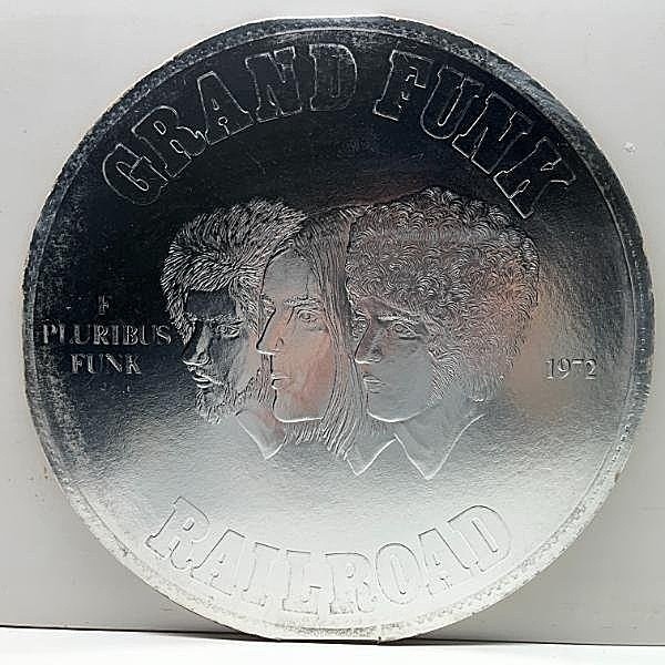 レコードメイン画像：極美盤!! '71年 初版 JPNオリジナル 特殊コイン型仕様 GRAND FUNK RAILROAD E Pluribus Funk (Capitol) グランド・ファンク・レイルロード