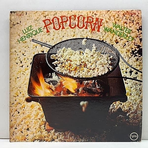 レコードメイン画像：【ソフト系オルガンボッサ至福の一枚】USオリジ T字ラベ 深溝 LUIZ HENRIQUE / WALTER WANDERLEY Popcorn ('68 Verve) お誕生日JAZZボッサ