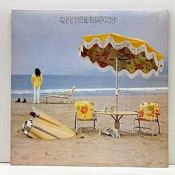 レコードメイン画像：【R無し・STEREO無し】良好品!! 深溝 USオリジナル 初版 Wマーク無し NEIL YOUNG On The Beach (Reprise R 2180) ニール・ヤング 渚にて LP