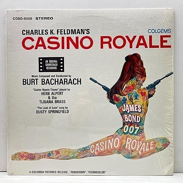レコードメイン画像：シュリンク良好!! USオリジナル 初版 深溝 007 CASINO ROYALE ('67 Colgems) BURT BACHARACH, DUSTY SPRINGFIELD ヌード 美女 アート