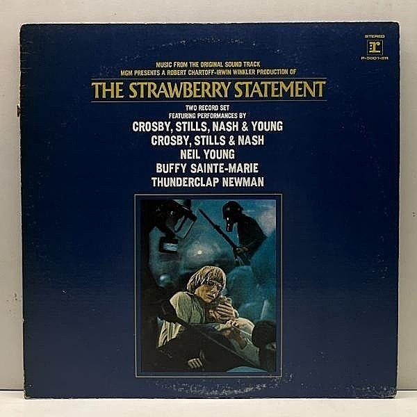 レコードメイン画像：JPN 70sプレス 2LP 見開きGF仕様 映画 いちご白書 サントラ The Strawberry Statement O.S.T. (Reprise) アメリカンニューシネマ 名作