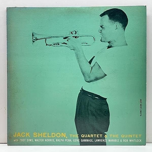 レコードメイン画像：【MONO】JPN Kingプレス JACK SHELDON The Quartet & The Quintet (Jazz West JWLP 6 / GXF 3128 M) ジャック・シェルドン 国内 キング盤
