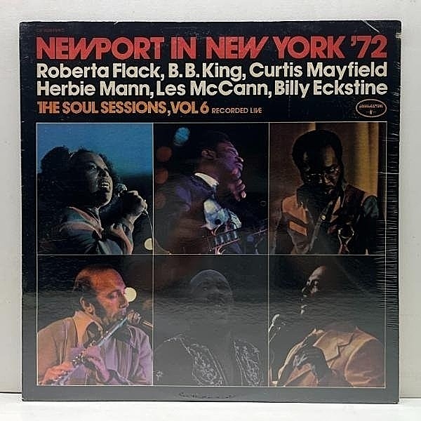 レコードメイン画像：【CURTIS MAYFIELD 全盛期の新鮮名演】シールド未開封!! USオリジ Newport In New York '72 - Soul Sessions, Vol. 6 ('72 Cobblestone)