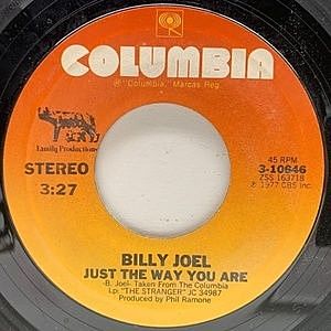 レコード画像：BILLY JOEL / Just The Way You Are / Get It Right The First Time