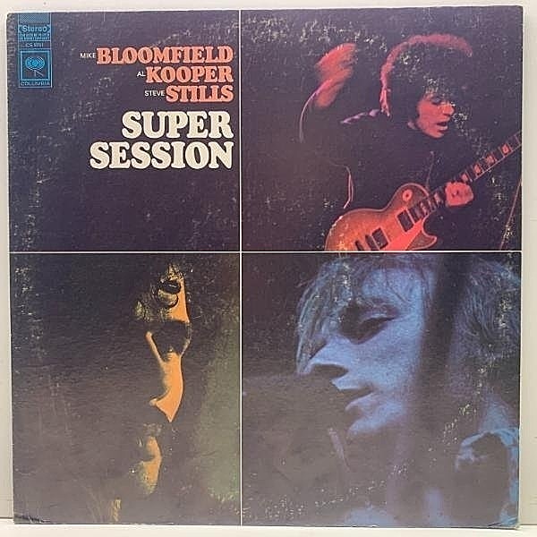 レコードメイン画像：【ブルースロック金字塔的名作】美盤!! 初版 2eye USオリジ MIKE BLOOMFIELD / AL KOOPER / STEPHEN STILLS Super Session ('68 Columbia)