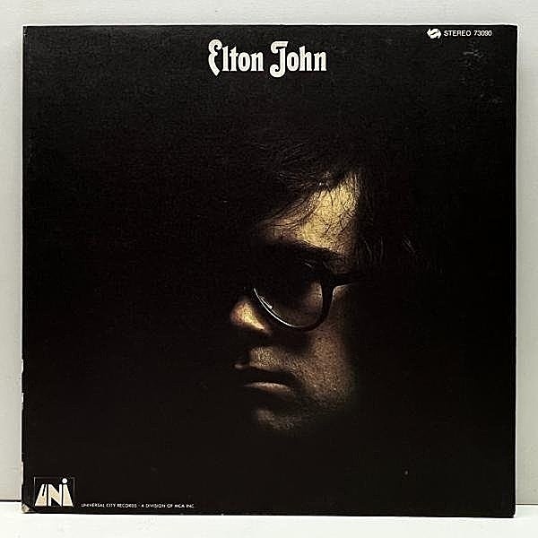 レコードメイン画像：Cut無し!良好! ざら紙GFジャケ USオリジナル ELTON JOHN S.T ('70 Uni 73090) エルトン・ジョン 2nd 出世作 Your Song 君の歌は僕の歌