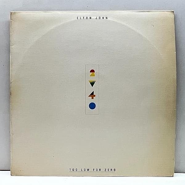 レコードメイン画像：良好盤!! SPAIN オリジナル ELTON JOHN Too Low For Zero ('83 Rocket Record Company 811 052-1) 旧友勢揃いの大作 + STEVIE WONDERも参加