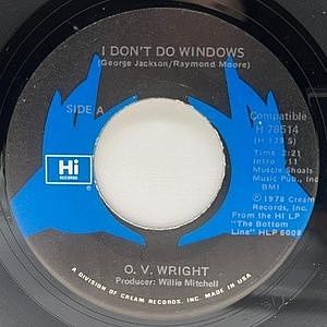 レコード画像：O.V. WRIGHT / I Don't Do Windows