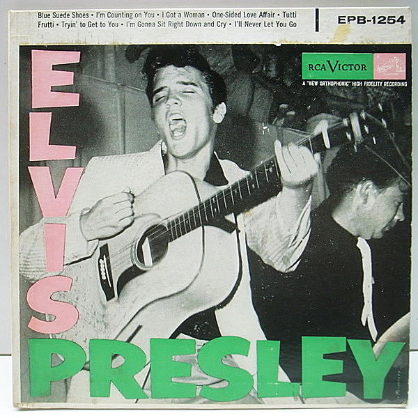 レコードメイン画像：入手難!! 2枚組 ELVIS PRESLEY Same／1st デビュー DOUBLE EP 7インチ (RCA EPB-1254) 45RPM. エルヴィス・プレスリー 激レア
