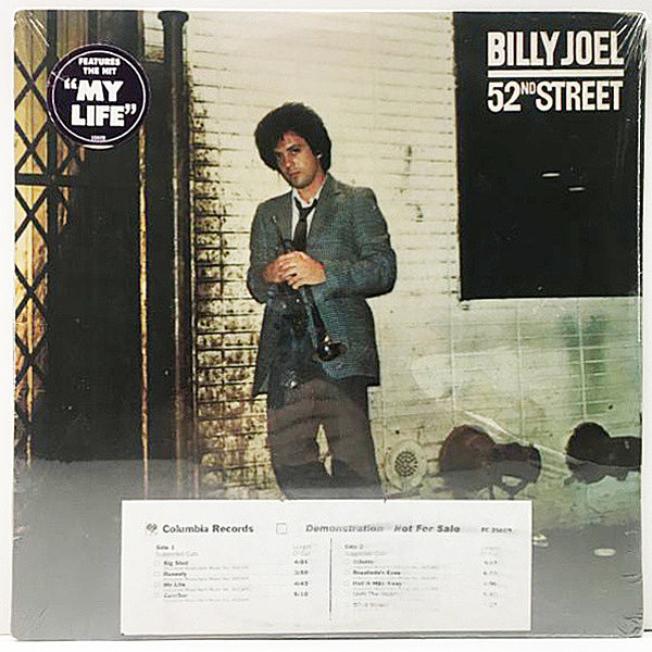 レコードメイン画像：激レア【プロモ・シールド未開封】BILLY JOEL 52nd Street ('78 Columbia FC 35609) PROMO, SEALED COPY ニューヨーク52番街 Lp