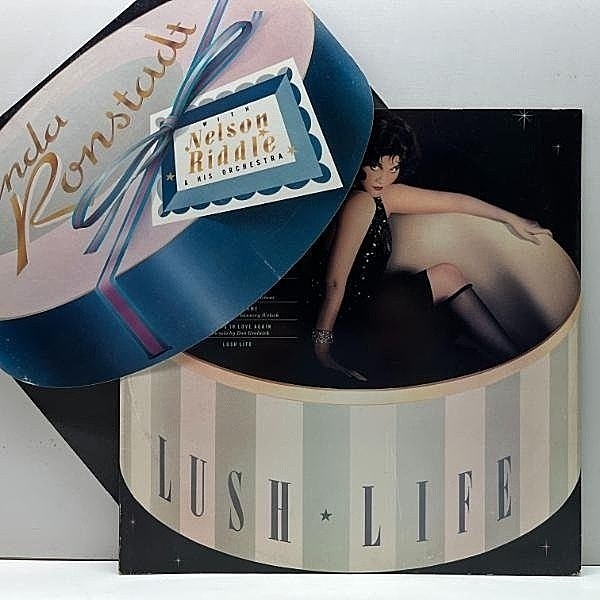 レコードメイン画像：Cut無し!良好! 特殊ジャケ USオリジナル LINDA RONSTADT Lush Life ('84 Asylum) 高音質 LP ヴォーカルファン必携のスタンダード集