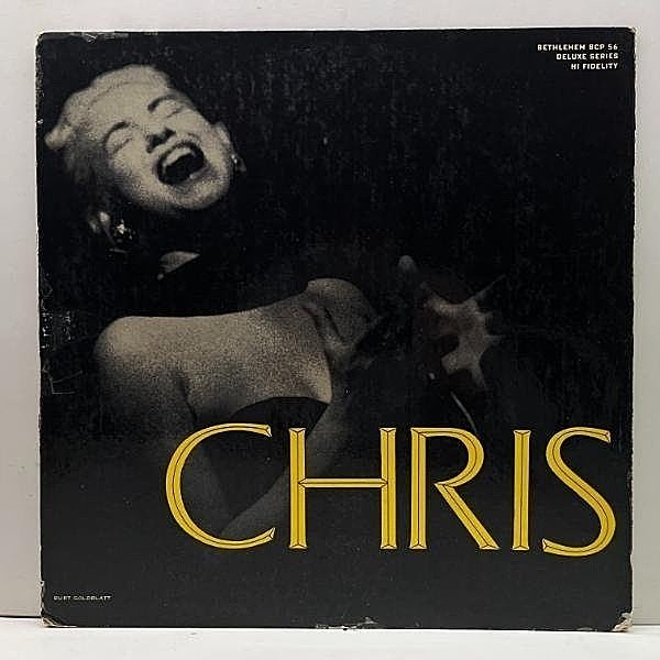 レコードメイン画像：Rare!!【オリジナル】MONO 初版リーフ 深溝 CHRIS CONNOR Chris (Bethlehem BCP 56) クリス・コナー 名盤 米 初回 モノラル
