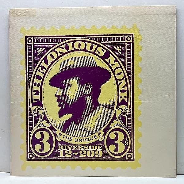 レコードメイン画像：美盤!!【MONO 青ラージ 深溝】US初期プレス THELONIOUS MONK The Unique (Riverside RLP 12-209) w/ Oscar Pettiford, Art Blakey