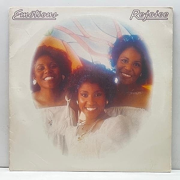 レコードメイン画像：良好盤!! USオリジナル EMOTIONS Rejoice ('77 Columbia) BIZ MARKIEネタ A Feeling Is, ダンクラ古典 Best Of My Love, A Feeling Is ほか