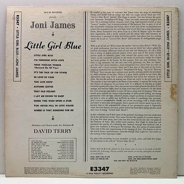 JONI JAMES / Little Girl Blue (LP) / MGM | WAXPEND RECORDS