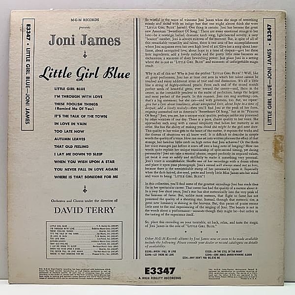 JONI JAMES / Little Girl Blue (LP) / MGM | WAXPEND RECORDS