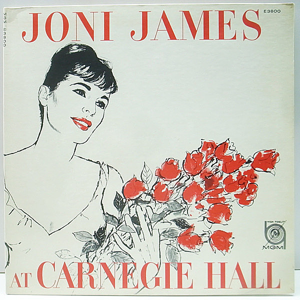 レコードメイン画像：良好!! MONO 深溝 USオリジナル JONI JAMES At Carnegie Hall ('59 MGM) ジョニ・ジェイムス 1st Multi-logo コーティング
