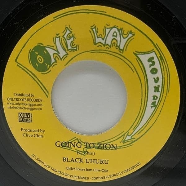 レコードメイン画像：【幽玄スモーキーな初期レアトラック】良好!! "7 仏プレス BLACK UHURU Going To Zion (One Way) KILLER ROOTS ブラック・ウフル 45RPM.