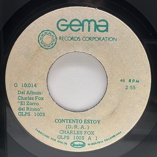 レコードメイン画像：希少【原始的なトライバル連打ラテンマンボ】7インチ 原盤 コロンビア限定 CHARLES FOX Tosca Pachanga (Gema 10-014) レアシングル！45RPM