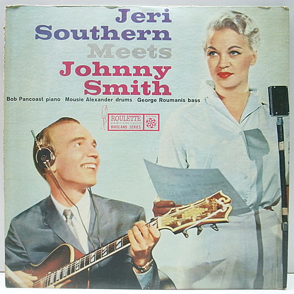 レコードメイン画像：希少な美盤!! 1stマルチバー 深溝 MONO オリジナル JERI SOUTHERN Meets JOHNNY SMITH ('58 Roulette) 珠玉のバラッド集