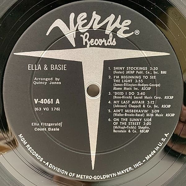 ELLA FITZGERALD / COUNT BASIE / Ella And Basie! (LP) / Verve