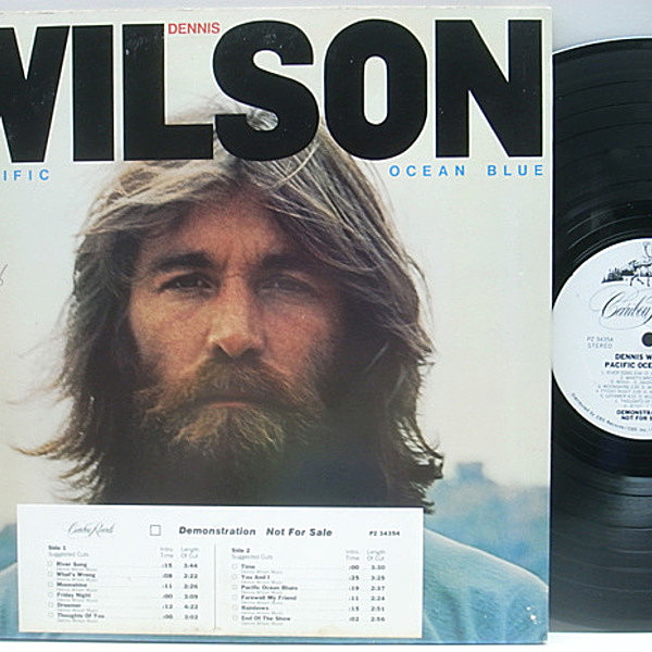 レコードメイン画像：白プロモ 美盤 USオリジナル DENNIS WILSON Pacific Ocean Blue ('77 Caribou) WHITE PROMO LP レア!!