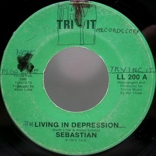 レコードメイン画像：RARE NORTHERN / SEBASTIAN Living In Depression 7インチ 45