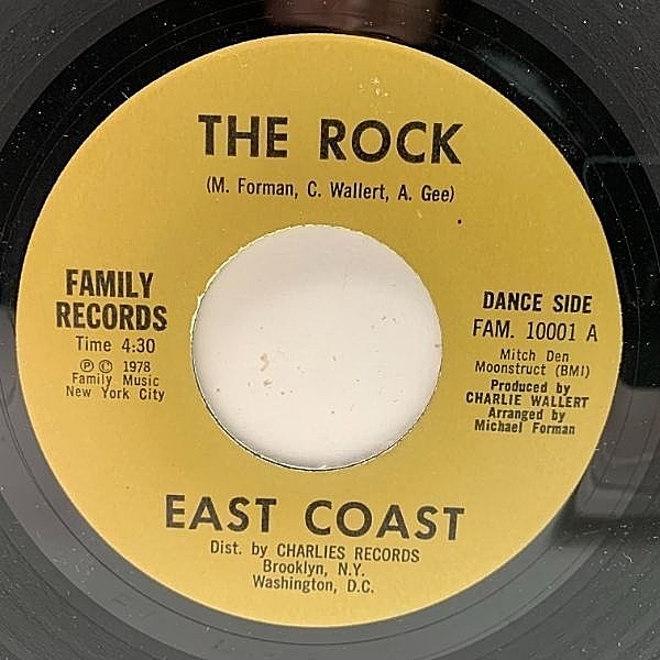 レコードメイン画像：【中毒性ともにアングラ感も最高なインディ・ブギー】USオリジナル EAST COAST The Rock ('78 RSO) Indie Boogie Disco 7インチ 45 RPM