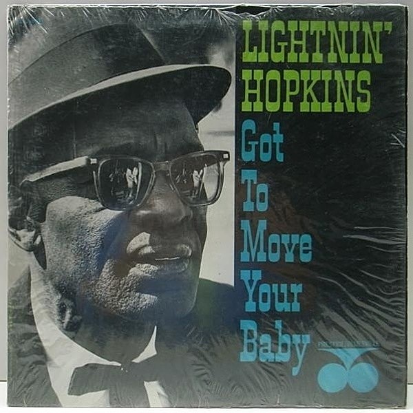 レコードメイン画像：レア!! シュリンク付き オリジナル LIGHTNIN HOPKINS Got To Move Your Baby (Prestige/Bluesville) RVG刻印 深溝 MONO コーティングJK