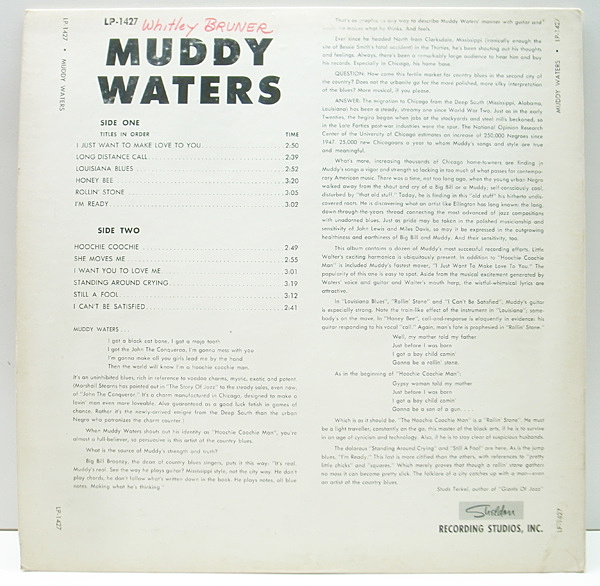 ■USオリジナル盤■ブルース歴史的名盤◾️MUDDY WATERS ■マディ・ウォ MUDDY WATERS / The Best Of Muddy Waters (LP) / Chess