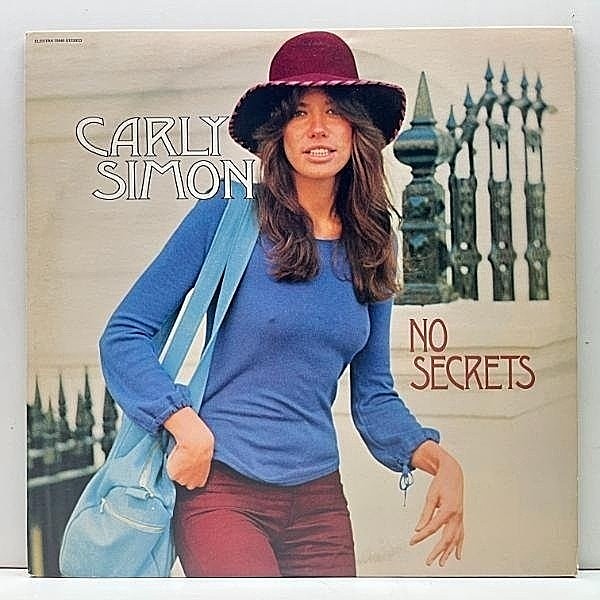 レコードメイン画像：良好品!! USオリジナル 初版 Wマーク無し 蝶ラベ CARLY SIMON No Secrets ('72 Elektra) 専用インナー完品 70's SSW カーリー・サイモン LP