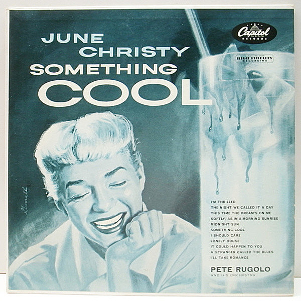 レコードメイン画像：良好!! MONO リング・ターコイズ USオリジナル JUNE CHRISTY Something Cool ('55 Capitol) クール・クリスティ 最高傑作