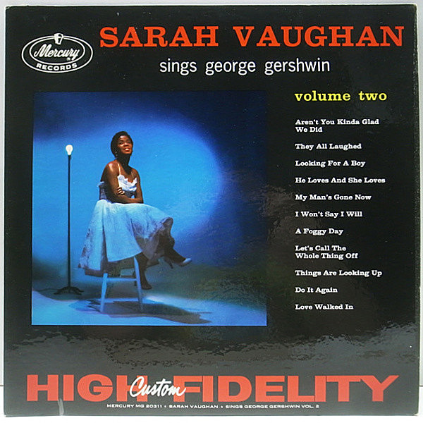 レコードメイン画像：良品!! MONO 黒銀ラベル 深溝 USオリジナル SARAH VAUGHAN Sings George Gershwin Volume 2 ('58 Mercury)