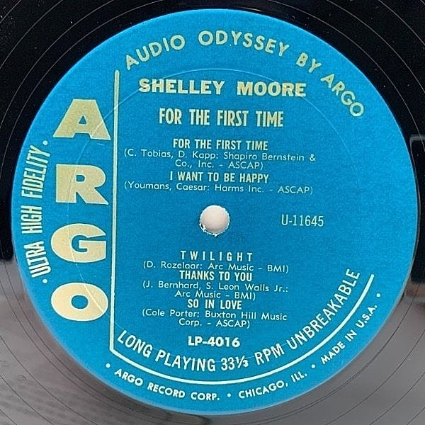 SHELLEY MOORE / For The First Time (LP) / Argo | WAXPEND RECORDS