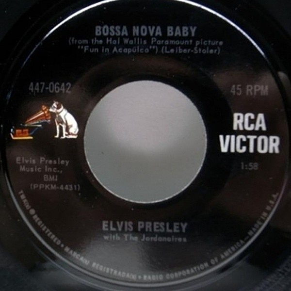 レコードメイン画像：最高にGROOVY!! 原盤 45 / ELVIS PRESLEY Bossa Nova Baby 7 EP