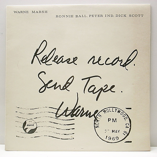 レコードメイン画像：UK オリジナル WARNE MARSH Release Record Send Tape ('69 Wave) 珍盤 ウォーン・マーシュ 代表作