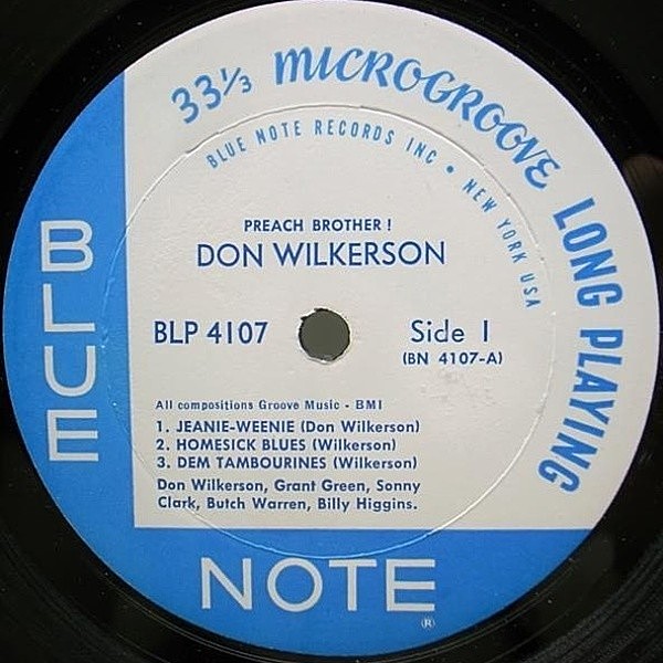 BLUE NOTEドン・ウィルカーソン/プリーチ・ブラザー　新品LPレコード DON WILKERSON Preach Brother! LP BLUE NOTE 4107 EAR MONO