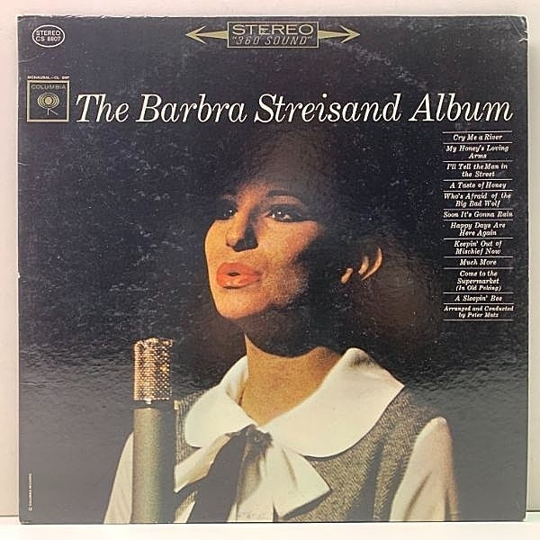レコードメイン画像：ほぼ美盤!! US初期 360 2eyeラベ BARBRA STREISAND Album ('63 Columbia) 1st デビュー盤 バーブラ・ストライサンド LP
