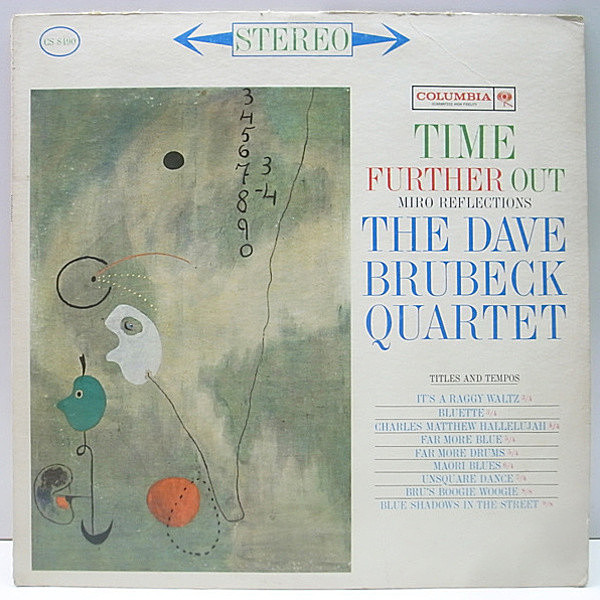 レコードメイン画像：初回 6eye オリジナル DAVE BRUBECK QUARTET Time Further Out - Miro Reflections ('61 Columbia)