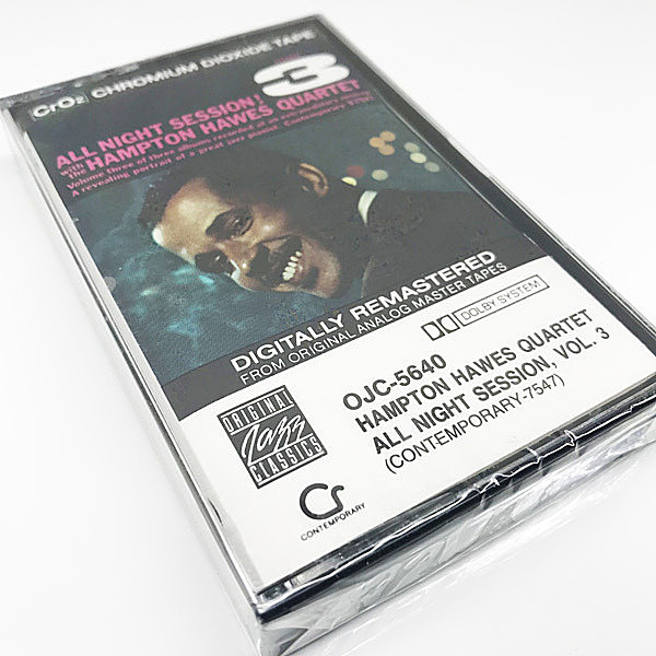 レコードメイン画像：未開封!! HAMPTON HAWES All Night Session, Vol. 3 (Contemporary S-7547) Jim Hall, Red Mitchell ほか CASSETTE TAPE／カセットテープ