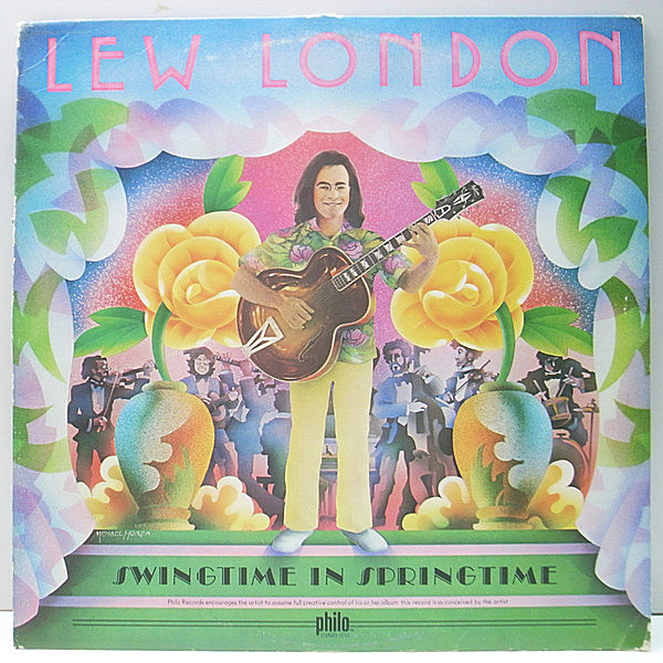 レコードメイン画像：良好品!! STERLING刻印 USオリジナル LEW LONDON Swingtime In Springtime ('76 Philo) アコースティック・スウィング 傑作