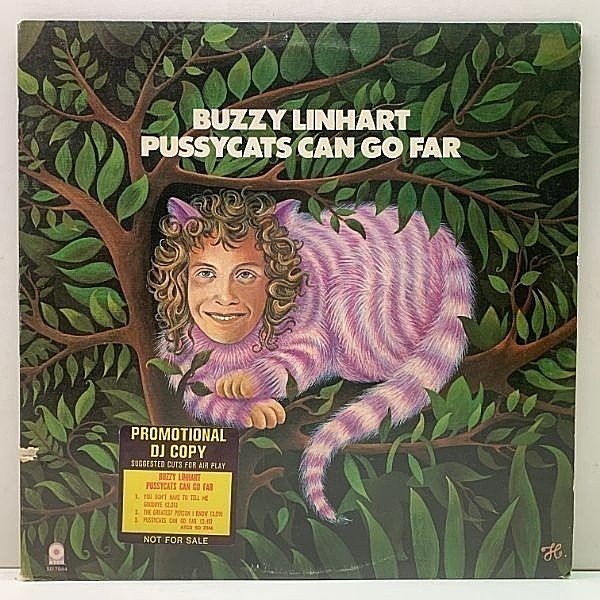 レコードメイン画像：プロモ 良好品!! USオリジナル BUZZY LINHART Pussycats Can Go Far ('74 Atco) 米SSW バジー・リンハート JOHN SEBASTIAN好きもマスト