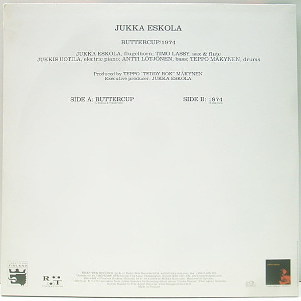 jukka eskola BUTTERCUP/1974 レコード
